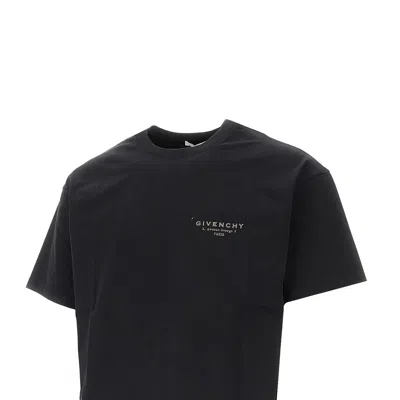 Givenchy Cotton T-shirt With Stamp Print Clothing In Black