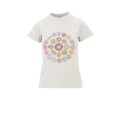 Balenciaga White T-shirt With Logo Prints In White