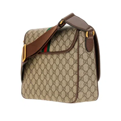 Gucci Ophidia Crossbody Bags Beige In Brown