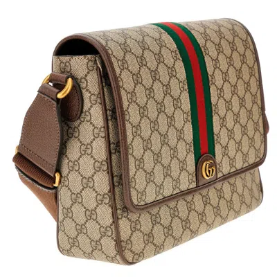 Gucci Ophidia Crossbody Bags Beige In Brown