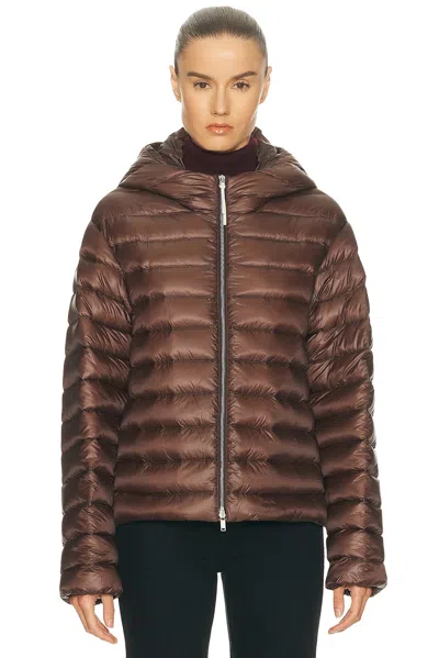 Jil Sander Down Jacket In Brown