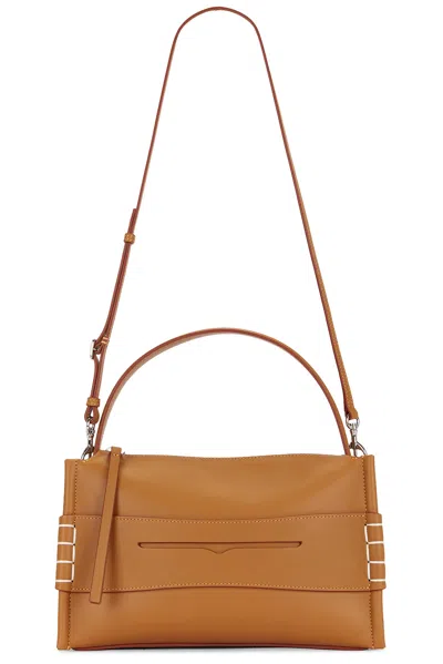 Jw Anderson Loafer Leather Shoulder Bag With Detachable Strap In Brown