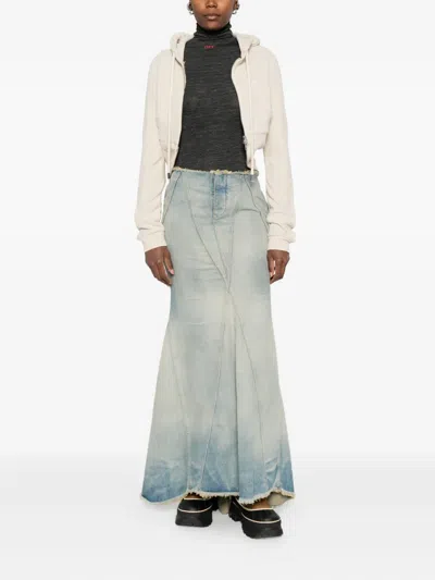 Off-white Fitted Long-sleeve Turtleneck Sweater In Red In Black