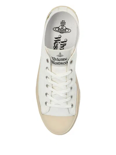 Vivienne Westwood Plimsoll Lace-up Sneakers In White