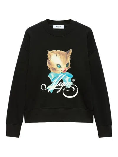 Msgm Sweaters Black In Black