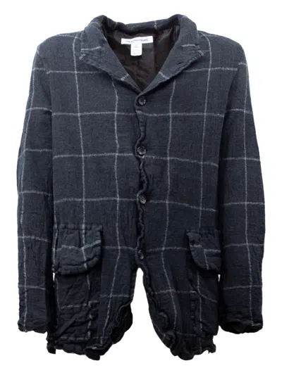 Comme Des Garçons Homme Deux Checked Shirt Jacket In Multi