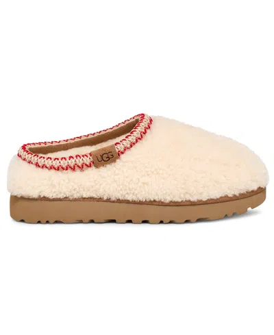 Ugg Tasman Maxi Curly 1158356-nat Slippers Womens Beige Sheepskin Slip On Gug183 In Animal Print