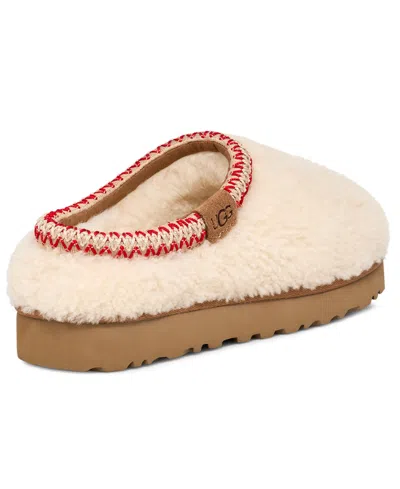 Ugg Tasman Maxi Curly 1158356-nat Slippers Womens Beige Sheepskin Slip On Gug183 In Animal Print