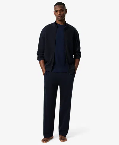 Lacoste Mens Classic Logo-embroidered Cotton-jersey T-shirt Navy In Navy Blue