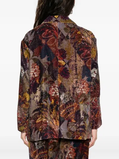 Yavi Floral-print Blazer In Multi