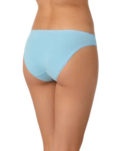 On Gossamer Cabana Cotton Blend Stretch Hip G-string In Blue