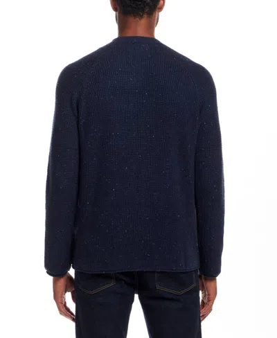 Weatherproof Vintage Regular Fit Waffle Donegal Crewneck Pullover In Blue