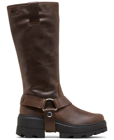 Sorel Women's Joan Frwd Leather Tall Boots In Brown