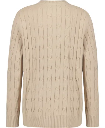 Tommy Hilfiger Boys 8-20 Crewneck Cable Knit Sweater In Gray