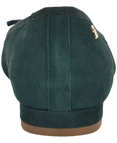 Tommy Hilfiger Kimio Pointed Toe Flat In Green