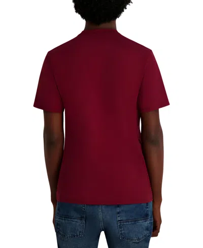 Karl Lagerfeld Men's Armor Dragon Skin Printed T-shirt In Burgundy