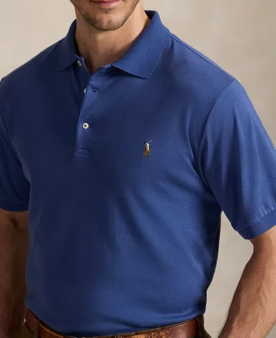 Polo Ralph Lauren Men's Big & Tall Classic Fit Soft Cotton Polo In Blue