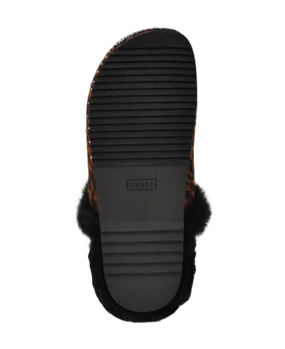Guess Women's Gascona Embellished Cozy Slip-on Logo Clogs In Black