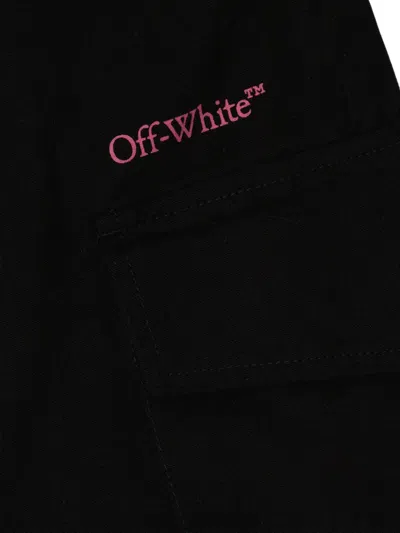 Off-white Cargo-pocket Trousers In Black