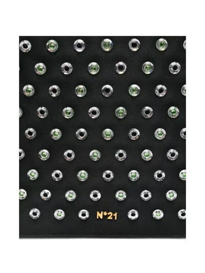 N°21 N21 Pochette Large In Black