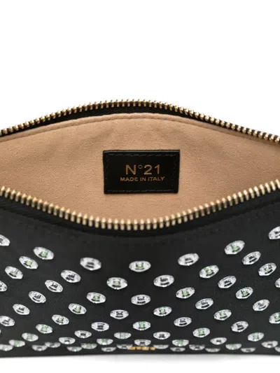 N°21 N21 Pochette Large In Black