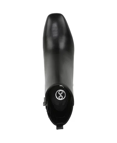 Sam & Libby Yuliana Square Toe Bootie In Black