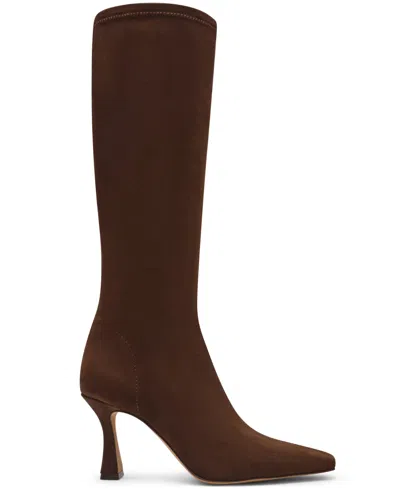 Steve Madden Women's Flute Wide-calf Knee-high Dress Boots In Brown