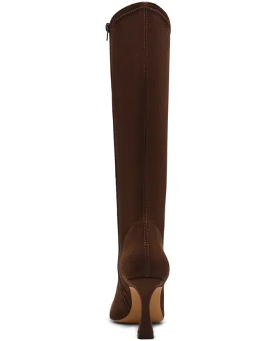 Steve Madden Women's Flute Wide-calf Knee-high Dress Boots In Brown