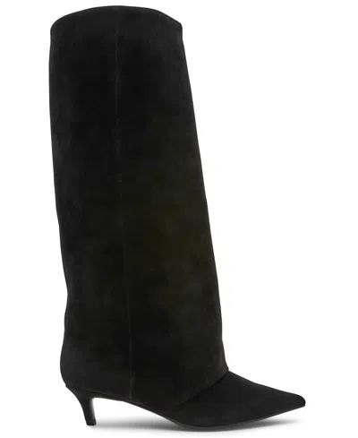Steve Madden Women's Luca Suede Tall Boots In Black