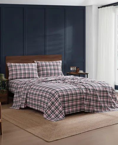 Tommy Hilfiger Printed Flannel 3-pc. Sheet Set, Twin In Multi