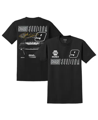 Hendrick Motorsports Team Collection Men's Black Chase Elliott Napa Tonal T-shirt In Black