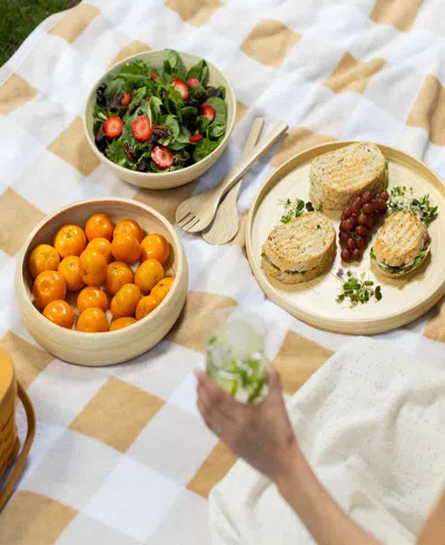 Joyce Chen Lexa Collection 12" Bamboo Salad Bowl In Neutral