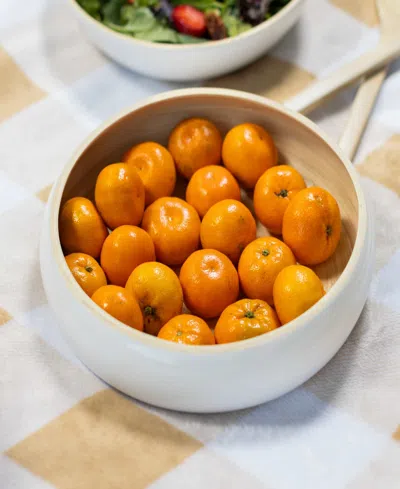 Joyce Chen Lexa Collection 12" Fruit Bowl In White