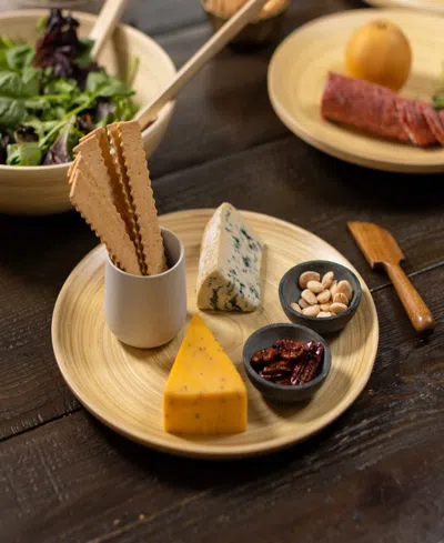 Joyce Chen Lexa Collection 2-pc. Serving Tray Set, Service For 2 In Neutral