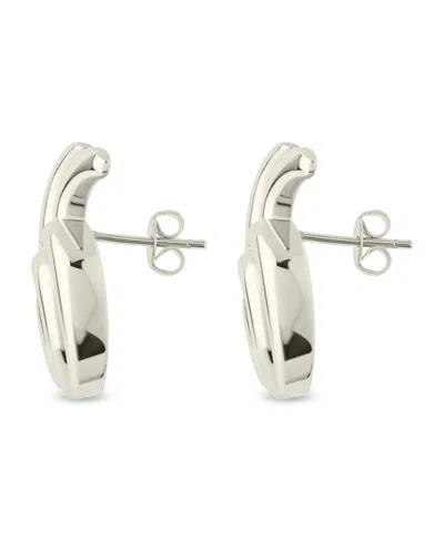 Sterling Forever Leni Twisted Statement Stud Earrings In Metallic