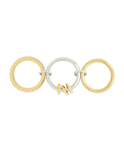 Sterling Forever Garwyn Pave Triple Row Ring In Multi