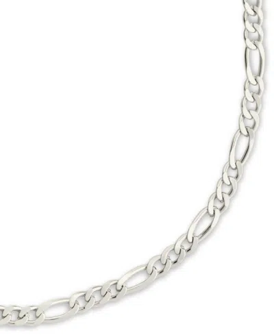 Sterling Forever Figaro Chain Bracelet In Silver