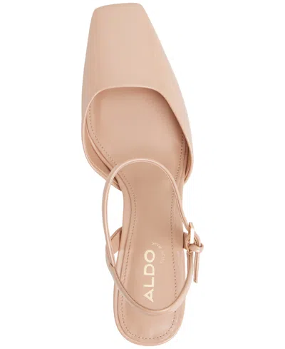 Aldo Women's Gennifer Two-piece Square Toe Pumps In Neutral