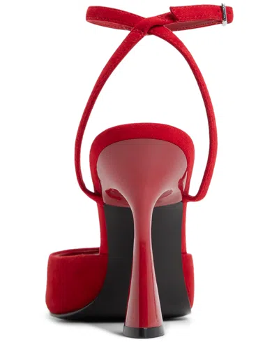 Aldo Women's Valentyna Two-piece Square Toe Dress Sandals In Red