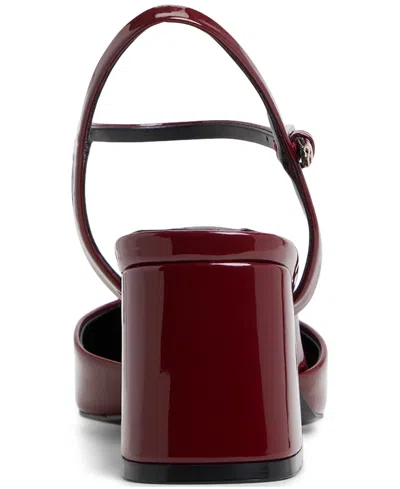 Aldo Women's Gennifer Two-piece Square Toe Pumps In Red