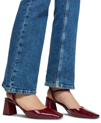 Aldo Women's Gennifer Two-piece Square Toe Pumps In Red