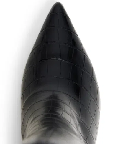 Aldo Heather Knee High Pointy Toe Boots In Black