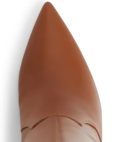 Aldo Nathalee Pointed Toe Knee High Boot In Brown