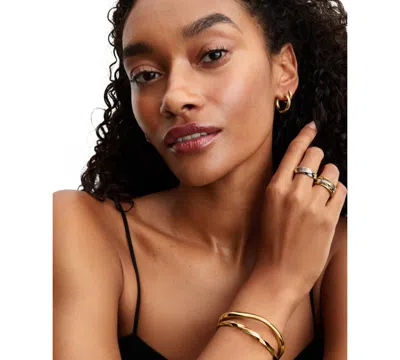 Pandora Twisted Double Ring In Silver