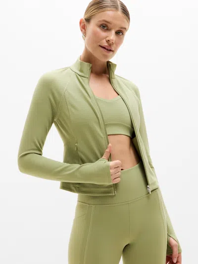 Athleta Salutation Pop Stitch Crop Jacket
