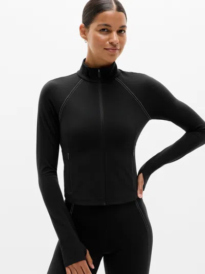 Athleta Salutation Pop Stitch Crop Jacket In Multi