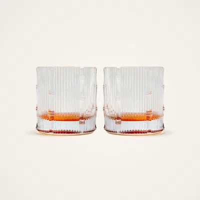 La Doublej Bamboo Highball Set Of 2 In Transparent