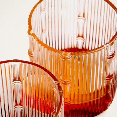 La Doublej Bamboo Highball Set Of 2 In Transparent
