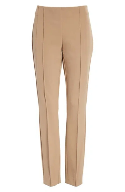 Lafayette 148 New York Gramercy Acclaimed Stretch Pants In Brown