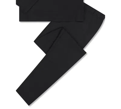 Max & Olivia Big Boys 2-piece Matching Base Layer Set In Black